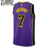 Dres Los Angeles Lakers Carmelo Anthony 7 Jordan 2022-23 Statement Edition Ljubičasta Swingman - Dječji